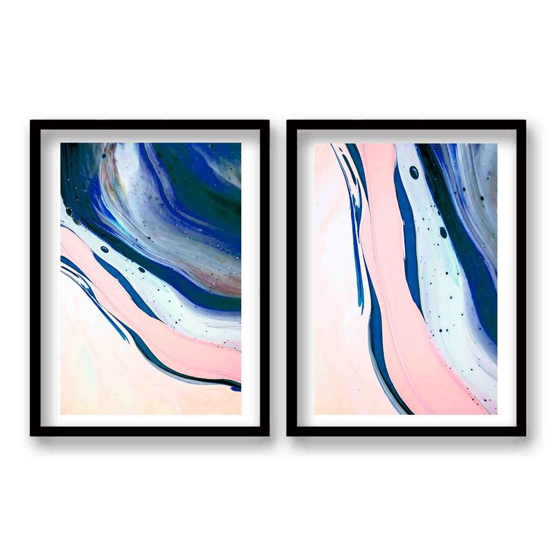 RETELA - Cuadro Duo Lila - Negro - 70x50 cm