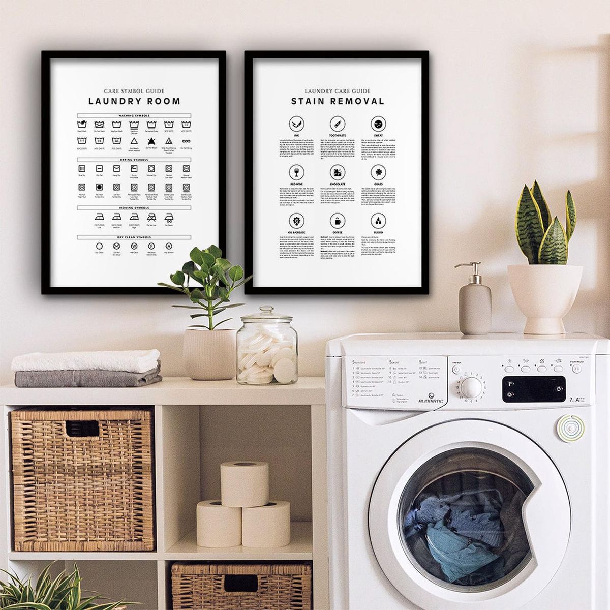 RETELA - Cuadro Duo Lavado: Una Guía Visual - Negro - 40x30 cms