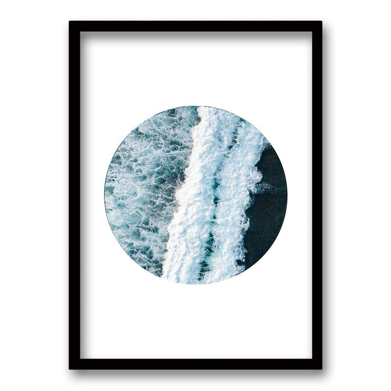 RETELA - Cuadro Mar II - Negro - 50x35 cm