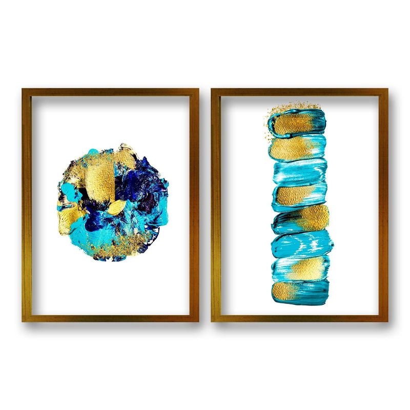 RETELA - Cuadro Duo Oleo - Dorado - 40x30 cm