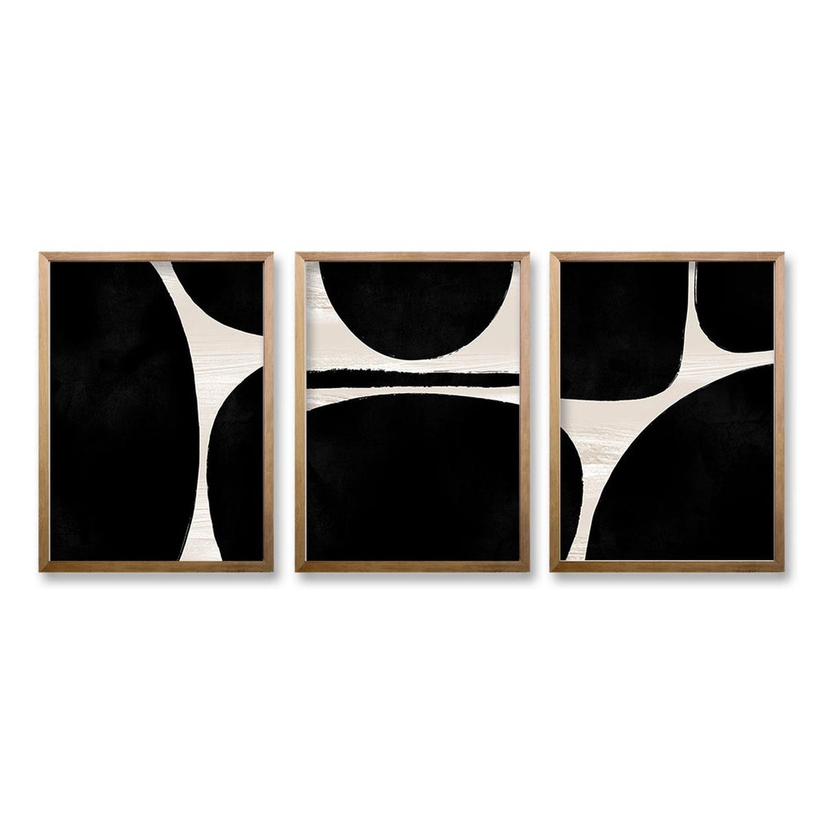 RETELA - Cuadro Trio Snoopy - Cafe - 70x50 cm