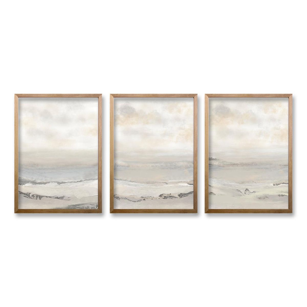 RETELA - Cuadro Trio Resonancia Arbórea - Cafe - 40x30 cm