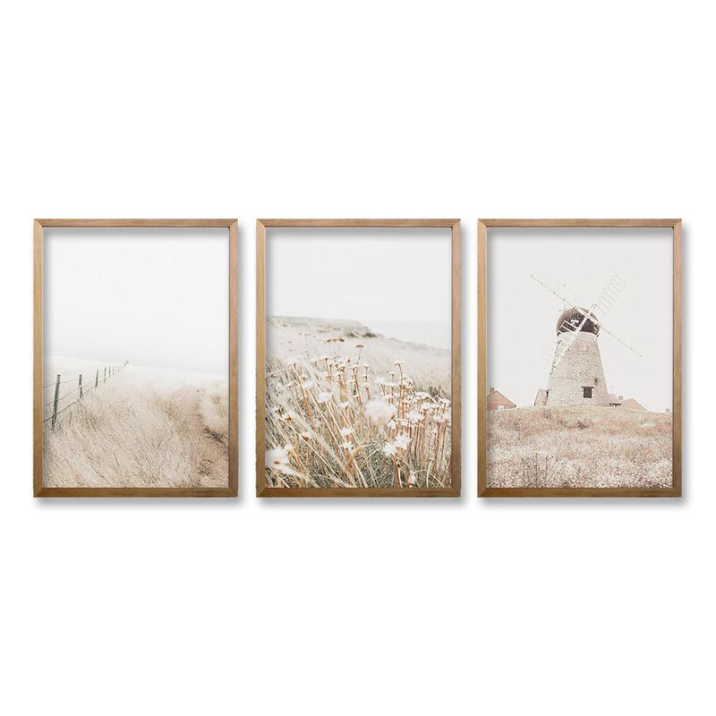 RETELA - Cuadro Trio Encanto Vintage - Cafe - 40x30 cm