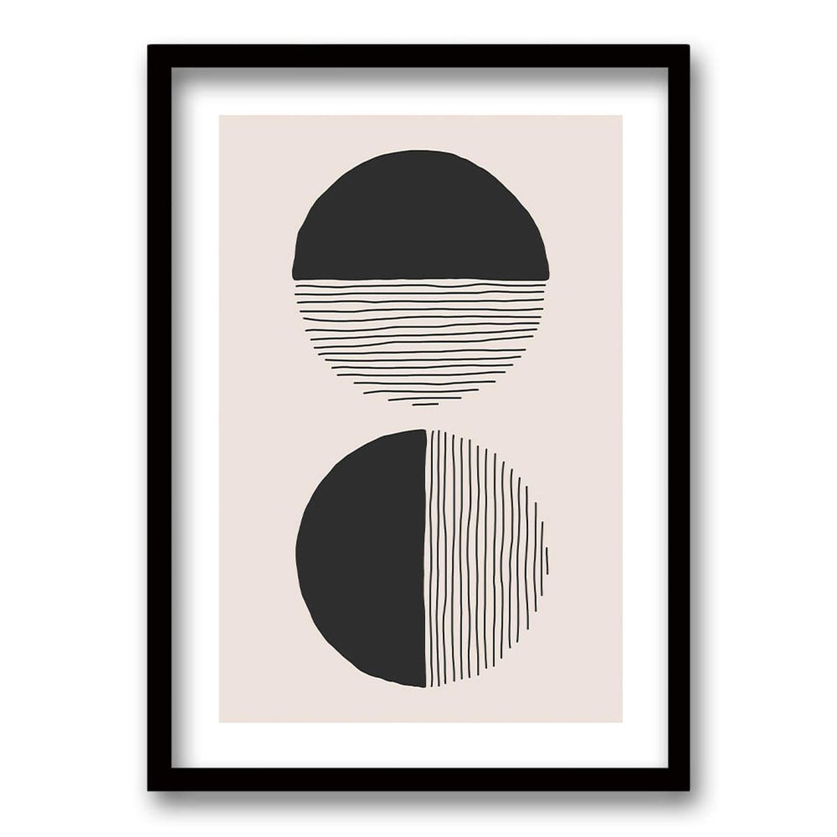 RETELA - Cuadro CAF II - Negro - 70x50 cm