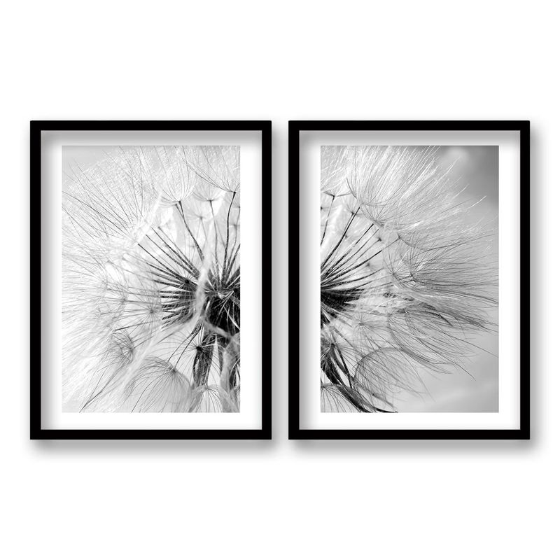 RETELA - Cuadro Duo Diente de Leon - Negro - 40x30 cm