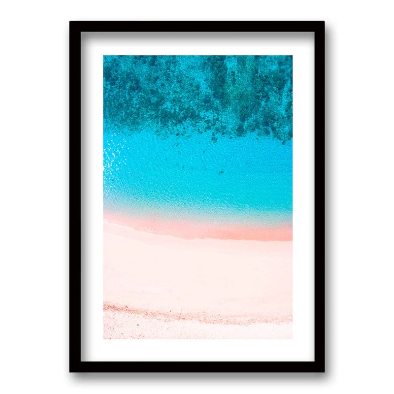 RETELA - Cuadro Mar Rosa - Negro
