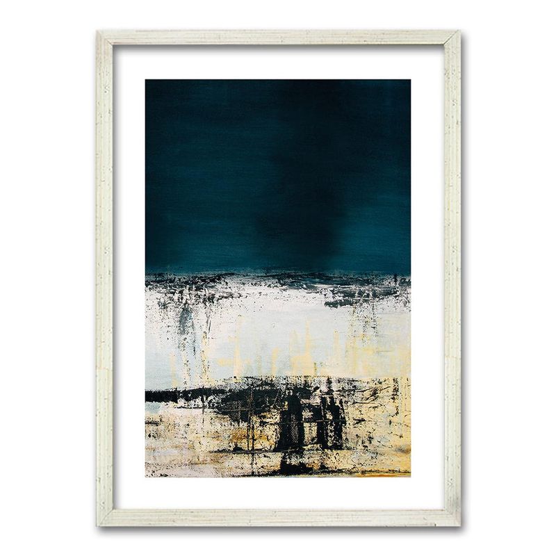 RETELA - Cuadro Azul - Plateado - 50x35 cm