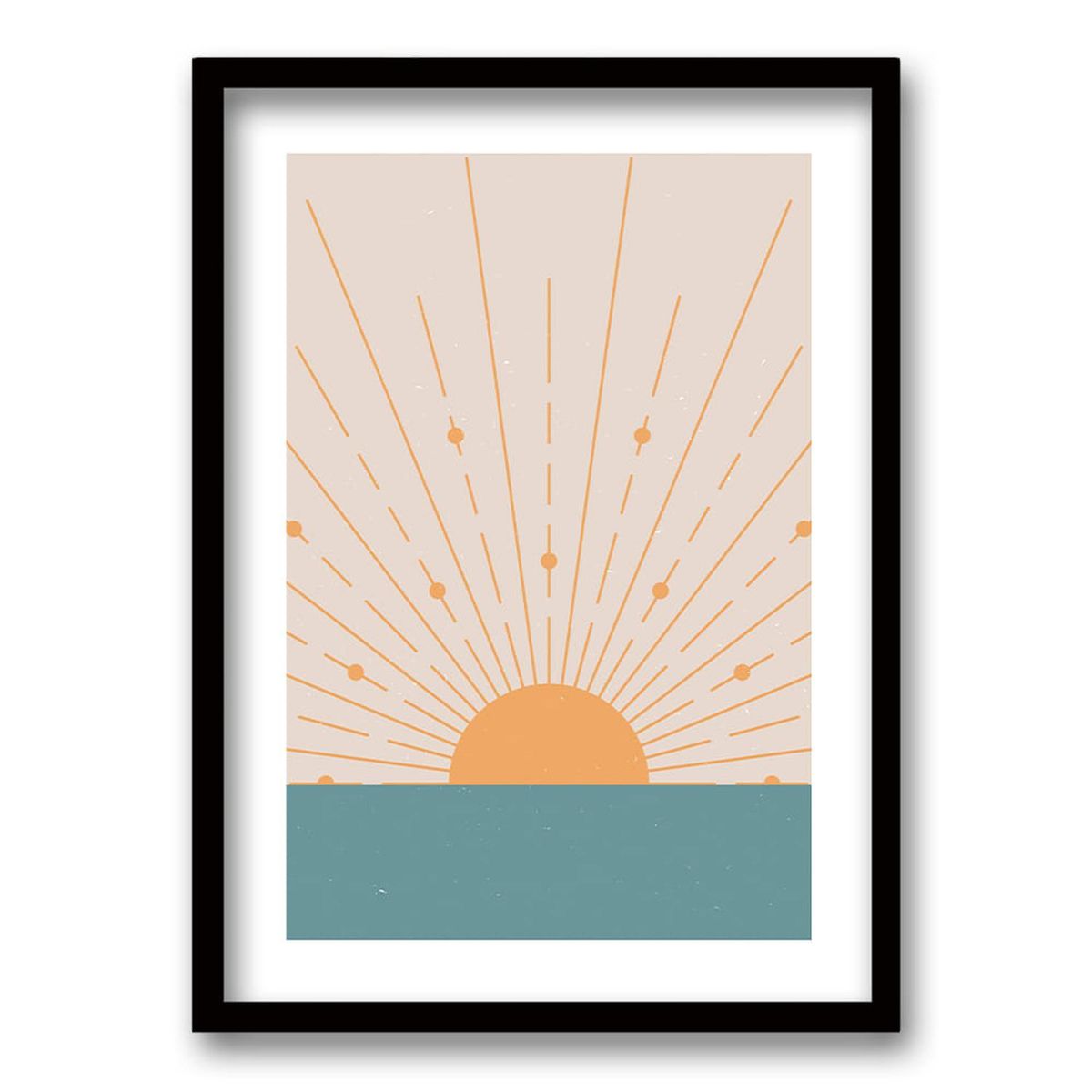 RETELA - Cuadro Boho - Blanco - 50x35 cm