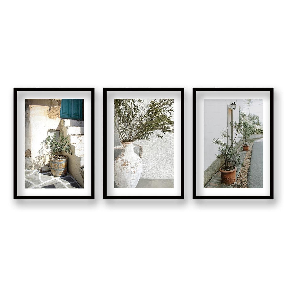 RETELA - Cuadro Trio Armonía Residencial - Negro - 70x50 cm