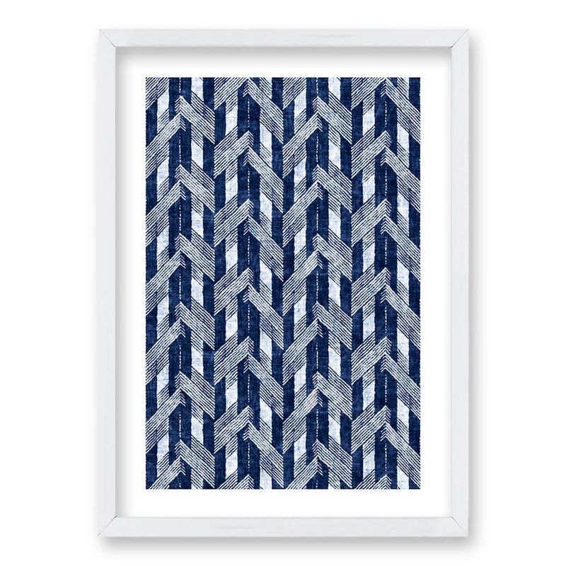 RETELA - Cuadro Indigo II - Blanco - 70x50 cm