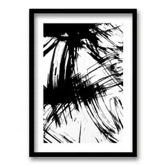 RETELA - Cuadro Brush Black - Negro
