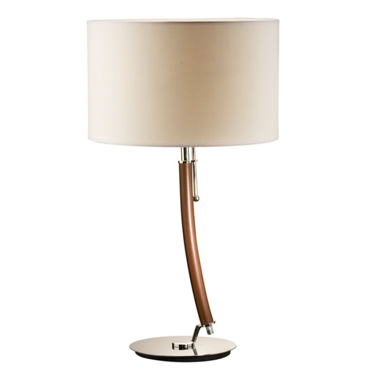 TEMPORA - Lámpara sobremesa eco cuero café