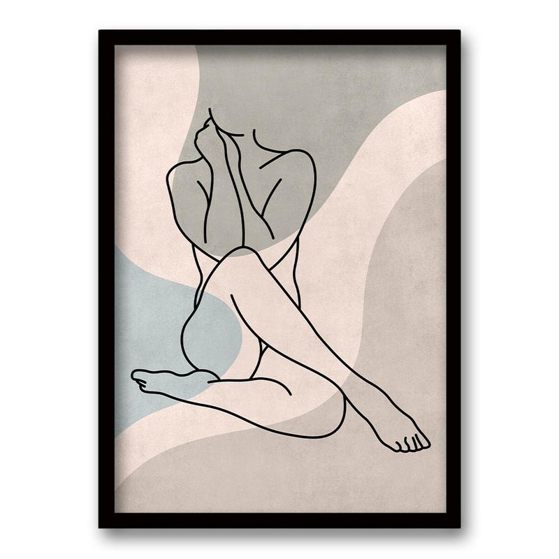 RETELA - Cuadro Julieta II - Negro - 50x35 cm