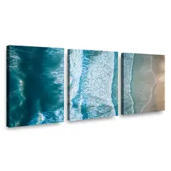 RETELA - Canvas trio Mar l - Multicolor - 70x50 cm