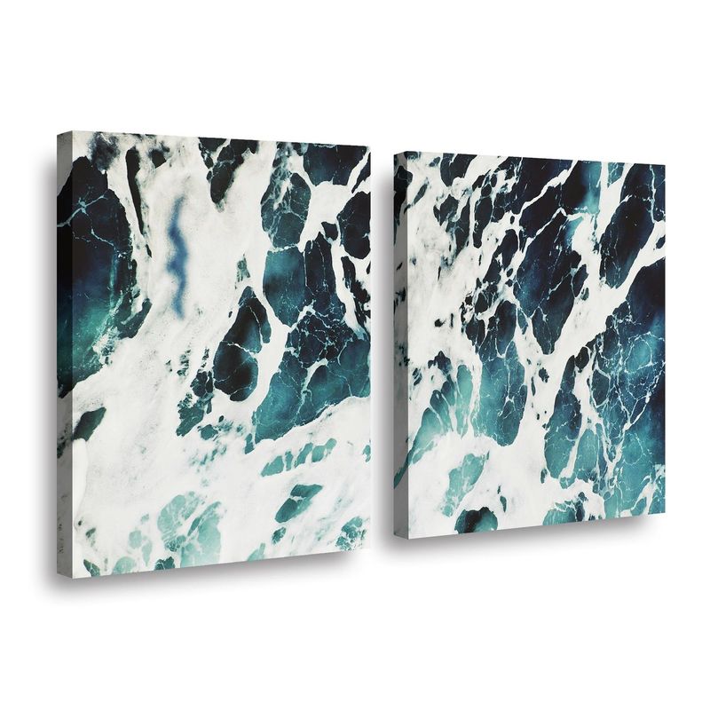 RETELA - Canvas duo Bravura Acuática - Multicolor - 70x50 cm