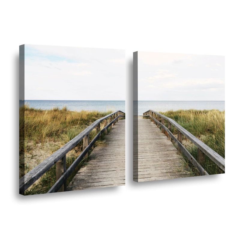 RETELA - Canvas duo Muelle - Multicolor - 70x50 cm