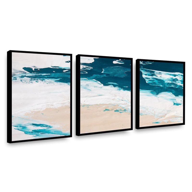 RETELA - Canvas trio Playa - Multicolor - Enmarcado