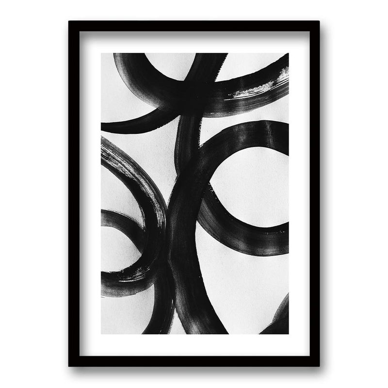 RETELA - Cuadro Froid III - Negro - 70x50 cm
