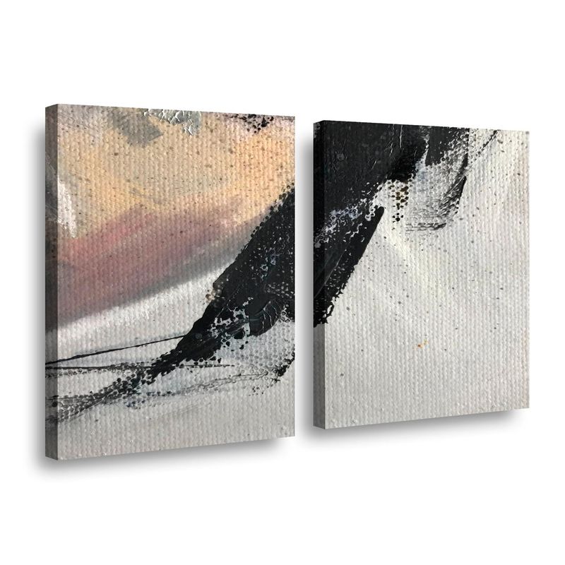 RETELA - Canvas duo Tela abstracto - Multicolor - 60x40 cm