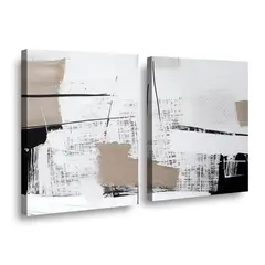 RETELA - Canvas duo Café y Tinta - Multicolor