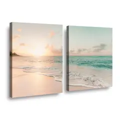 RETELA - Canvas duo Horizonte Azulado - Multicolor