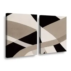 RETELA - Canvas duo Patchwork de Color - Multicolor - 60x40 cm