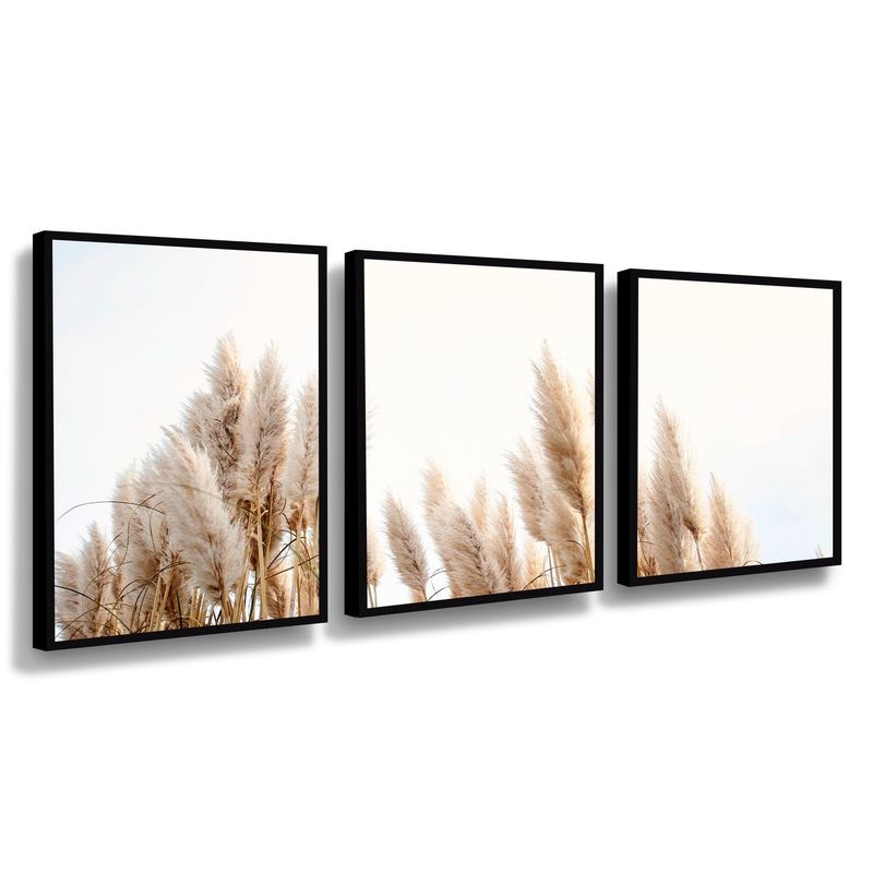 RETELA - Canvas trio Hileras de Verano - Multicolor - Enmarcado