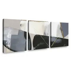 RETELA - Canvas trio Magia Terrenal II - Multicolor