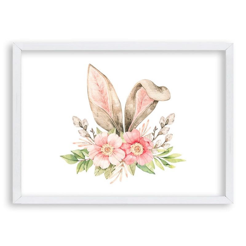 RETELA - Cuadro Conejín - Blanco - 50x35 cm