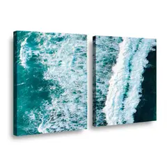RETELA - Canvas duo Mar ll - Multicolor - 60x40 cm