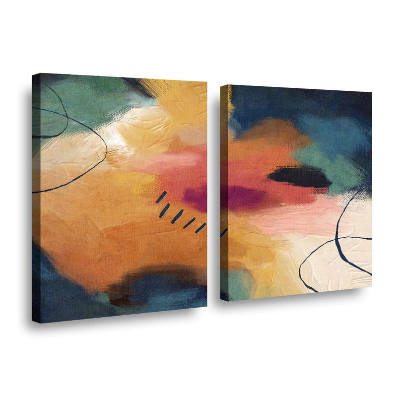 RETELA - Canvas duo Texture Art II - Multicolor - 60x40 cm