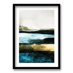 RETELA - Cuadro Blue Caos II - Negro