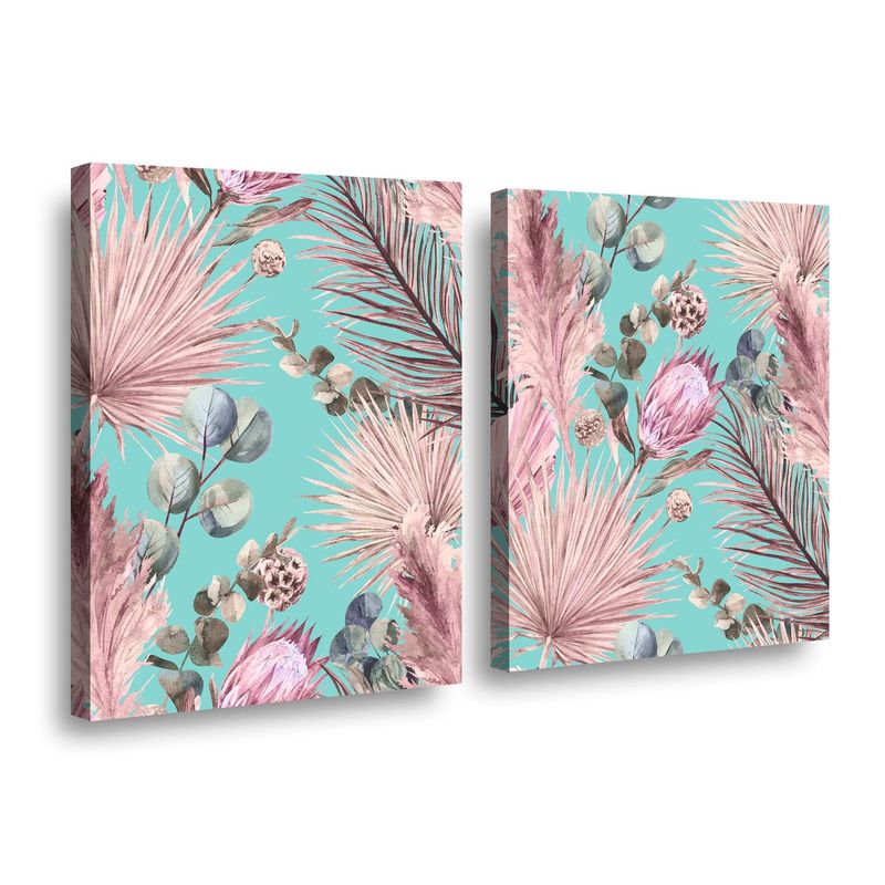 RETELA - Canvas duo Plumilla - Multicolor - 60x40 cm