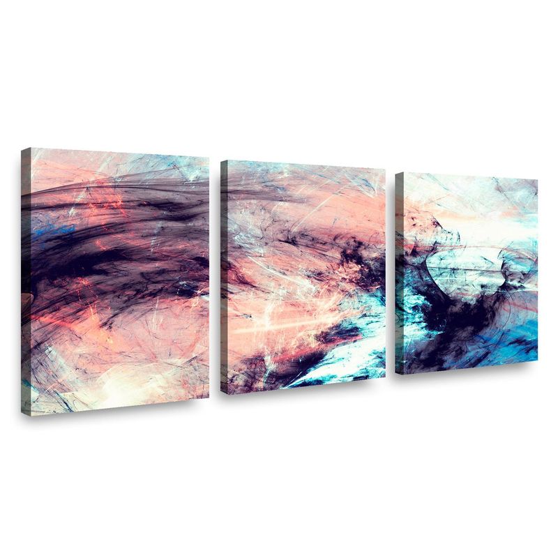 RETELA - Canvas trio Abstract l - Multicolor - 70x50 cm