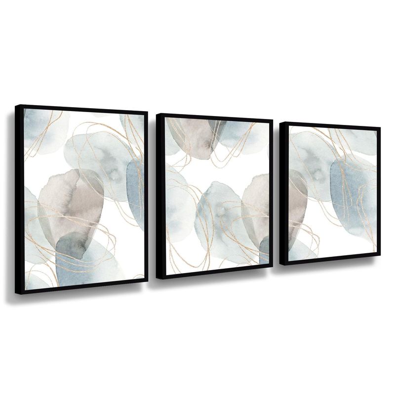 RETELA - Canvas trio Tintes de Cristal - Multicolor - Enmarcado