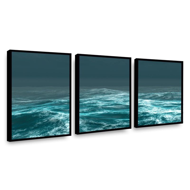 RETELA - Canvas trio Pacific - Multicolor - Enmarcado