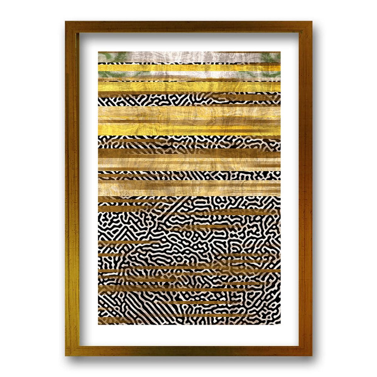 RETELA - Cuadro ZG - Dorado - 50x35 cm