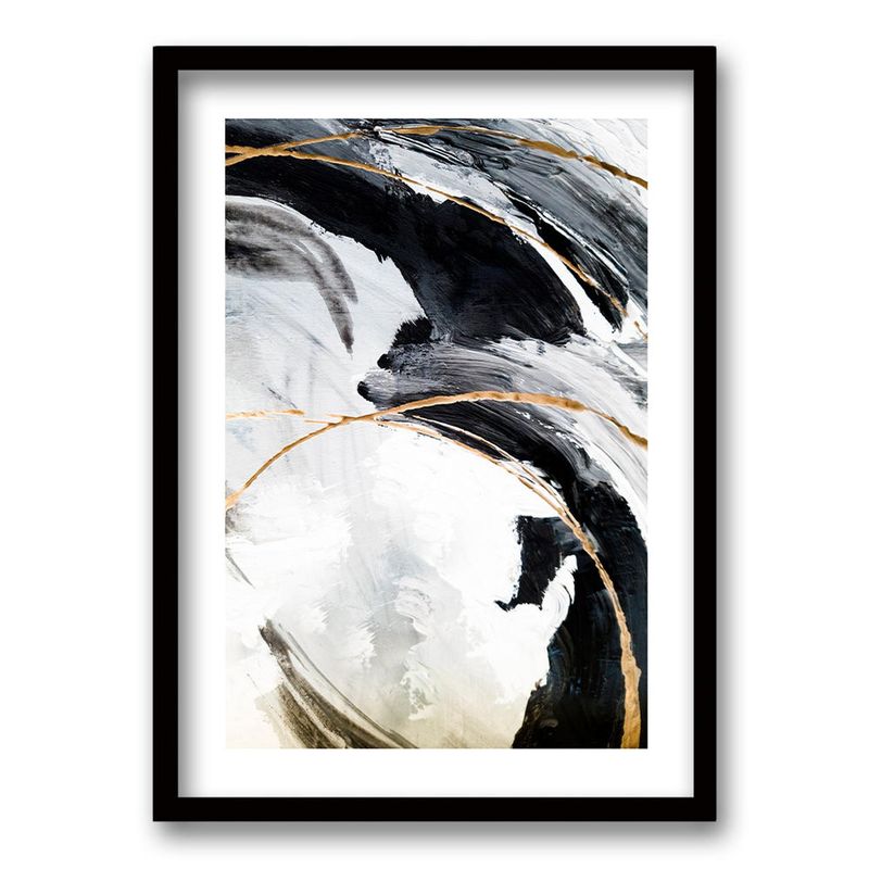RETELA - Cuadro Black Nam - Negro - 70x50 cm