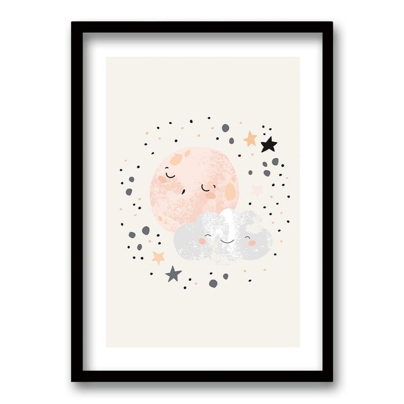 RETELA - Cuadro Lulukids - Negro - 70x50 cm
