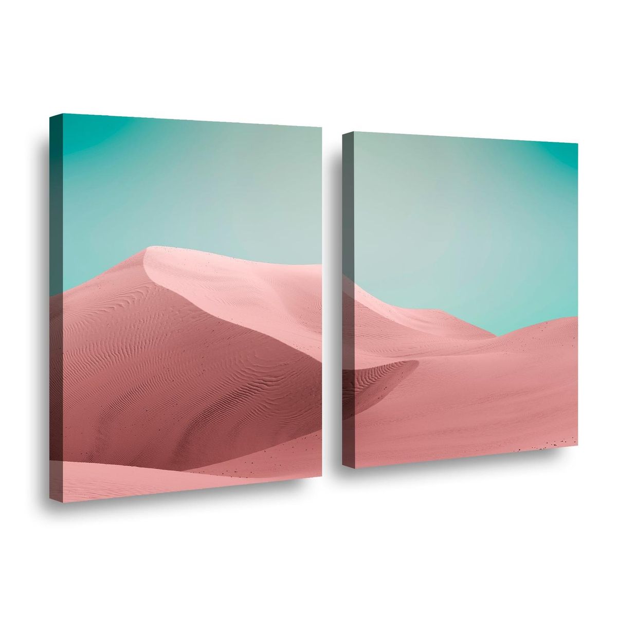 RETELA - Canvas duo Pink Dune - Multicolor - 60x40 cm