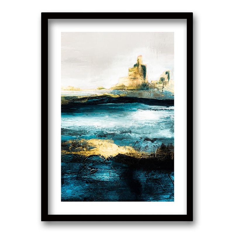 RETELA - Cuadro Blue Caos I - Negro