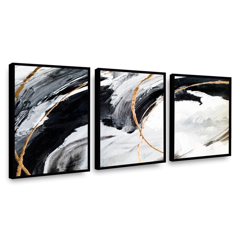 RETELA - Canvas trio Black Nam - Multicolor - Enmarcado