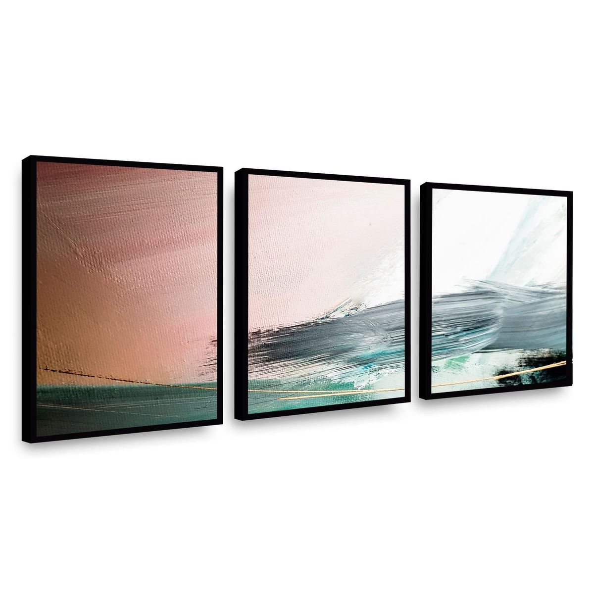 RETELA - Canvas trio Textured Art I - Multicolor - 70x50 cm