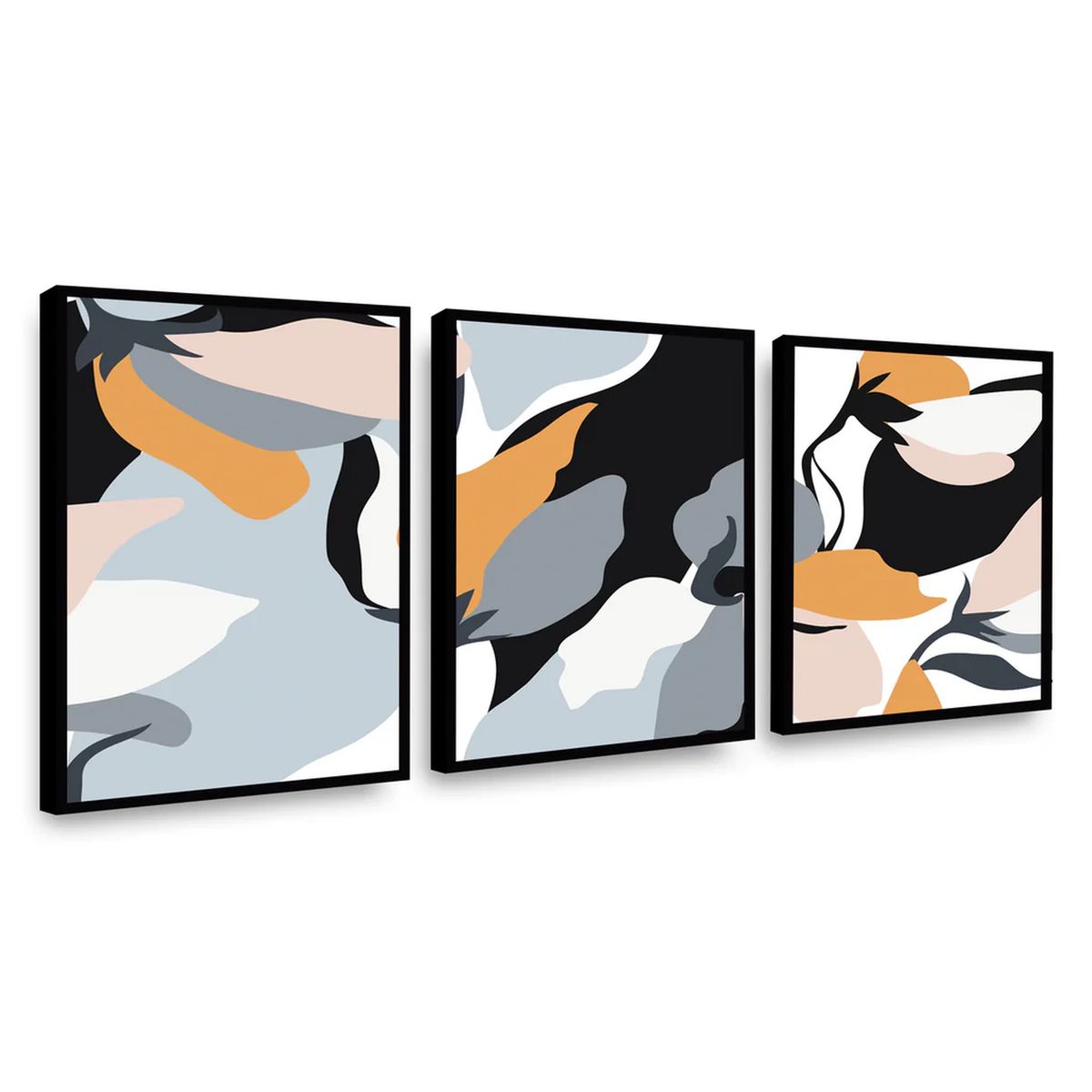 RETELA - Canvas trio Tulipan - Multicolor - Enmarcado