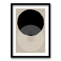 RETELA - Cuadro Luna Raya 2 - Negro