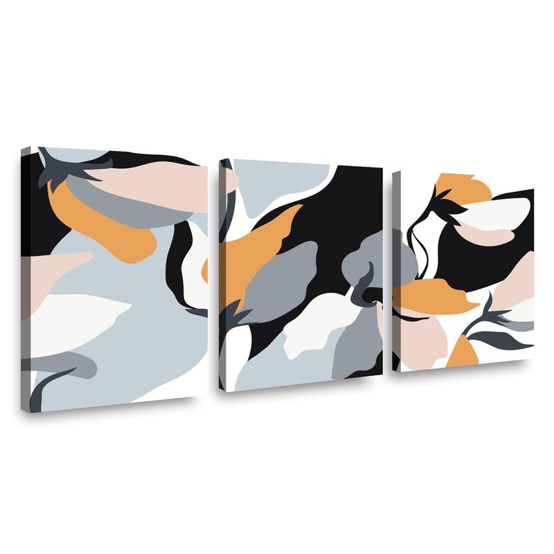 RETELA - Canvas trio Tulipan - Multicolor