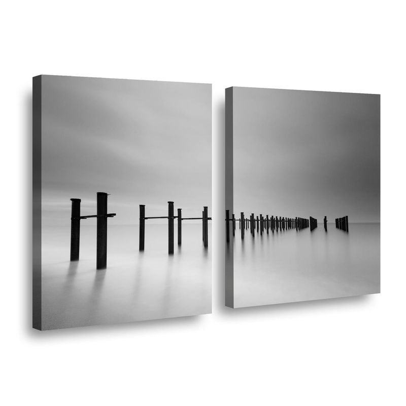 RETELA - Canvas duo Grisáceo - Multicolor - 60x40 cm