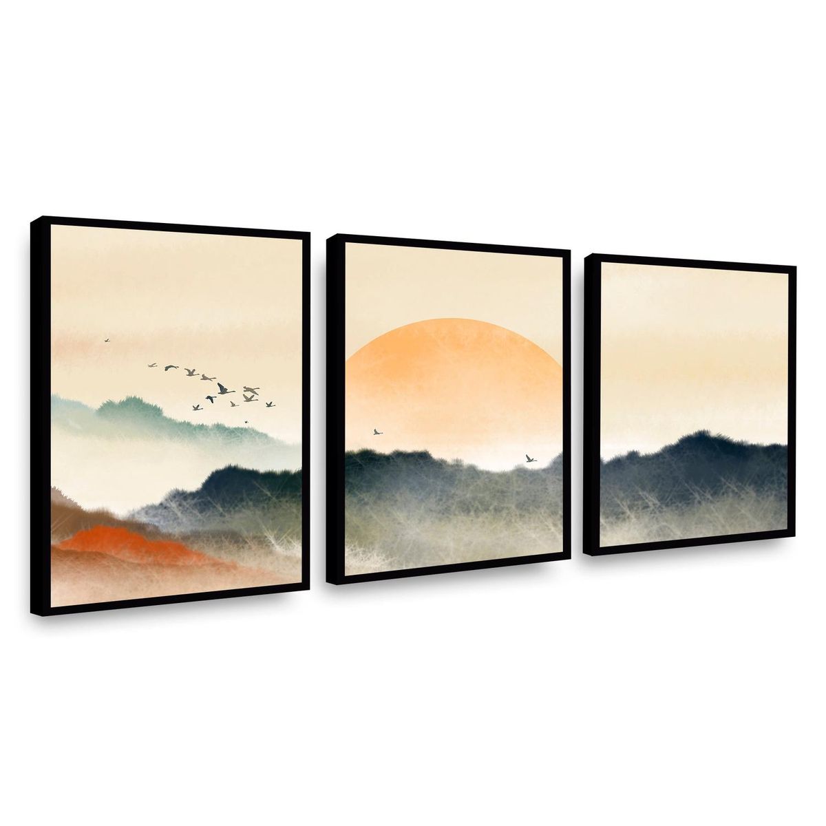 RETELA - Canvas Trio Miel - Multicolor - 60x40 cm