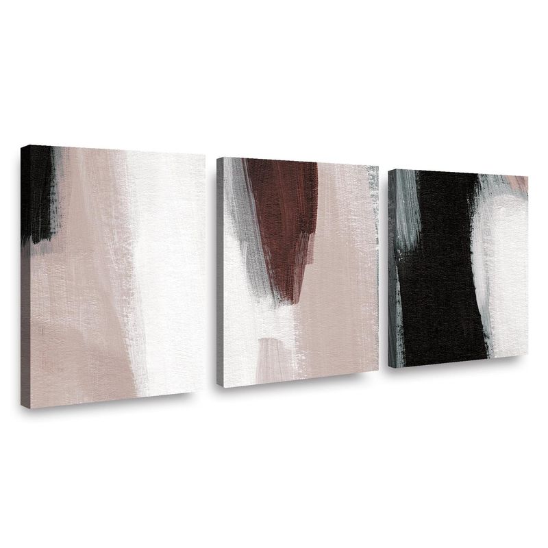 RETELA - Canvas trio Movimiento Acrilico - Multicolor - 70x50 cm