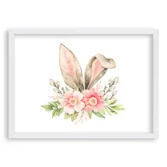 RETELA - Cuadro Conejín - Blanco - 70x50 cm